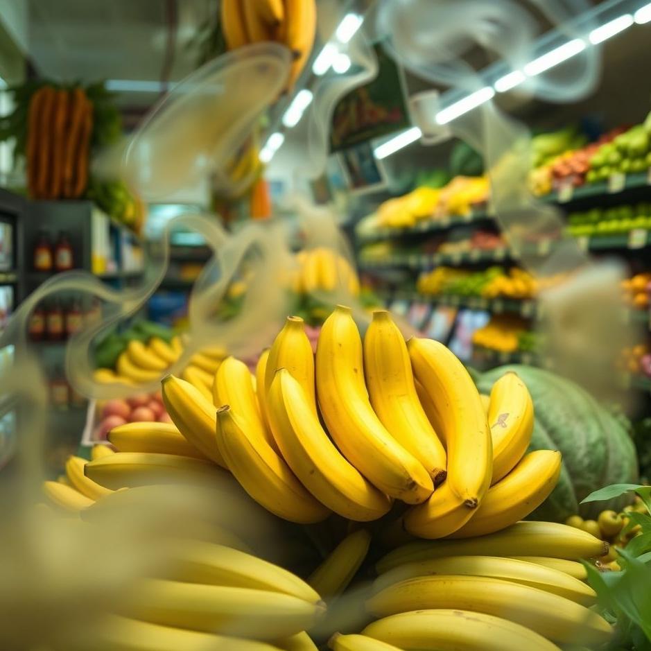 Dream : Bananas in a greengrocer in a dream