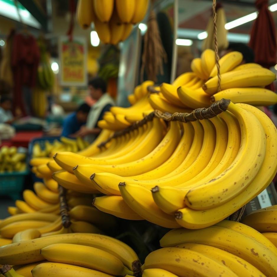 Dream : Bananas in the market in a dream