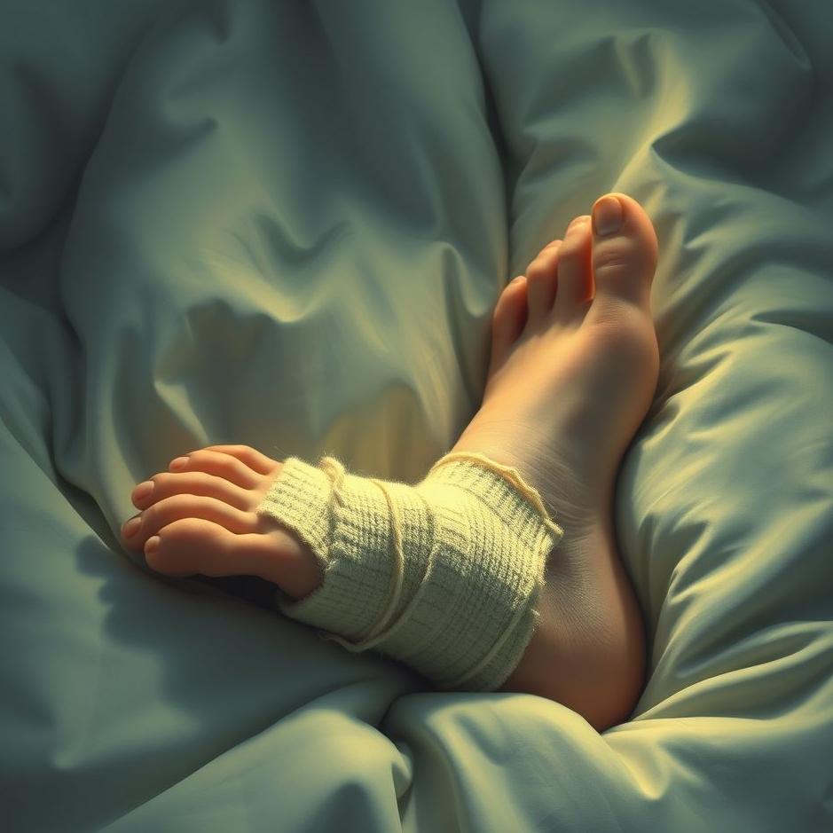 Dream : Bandaged foot in a dream