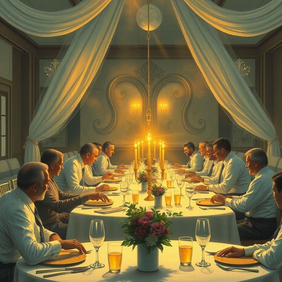 Dream : Banquet at work in a dream