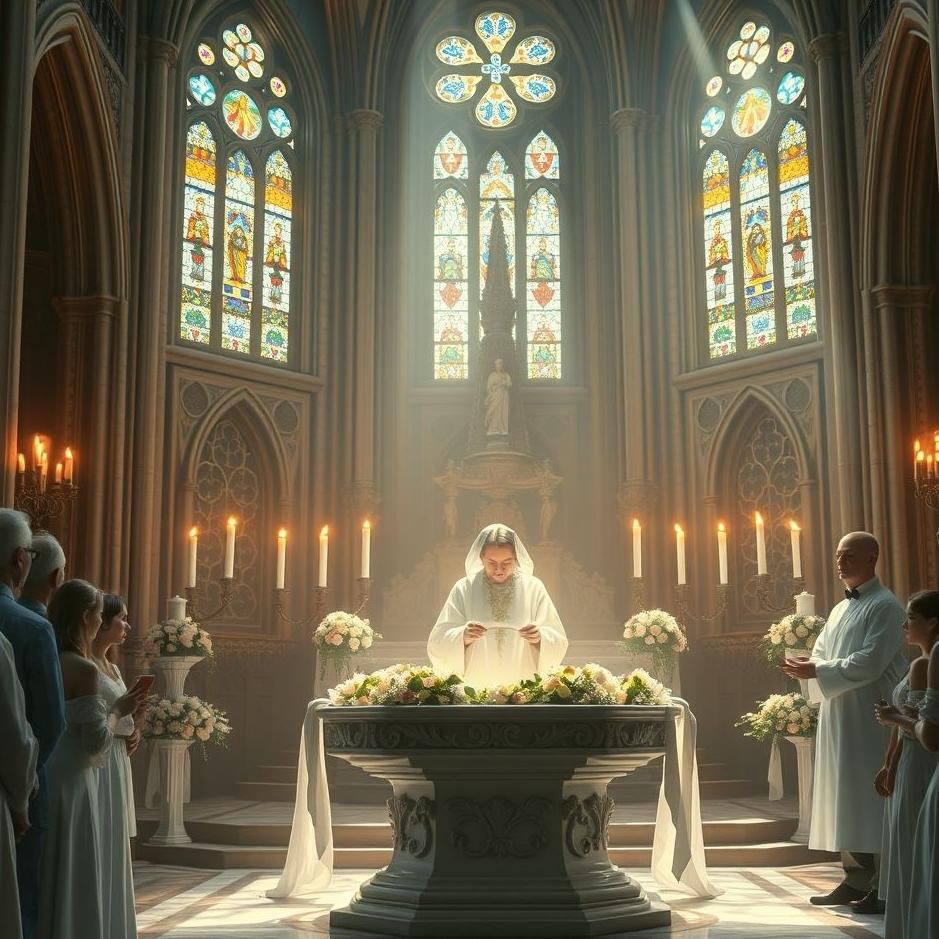 Dream : Baptism in a church in a dream