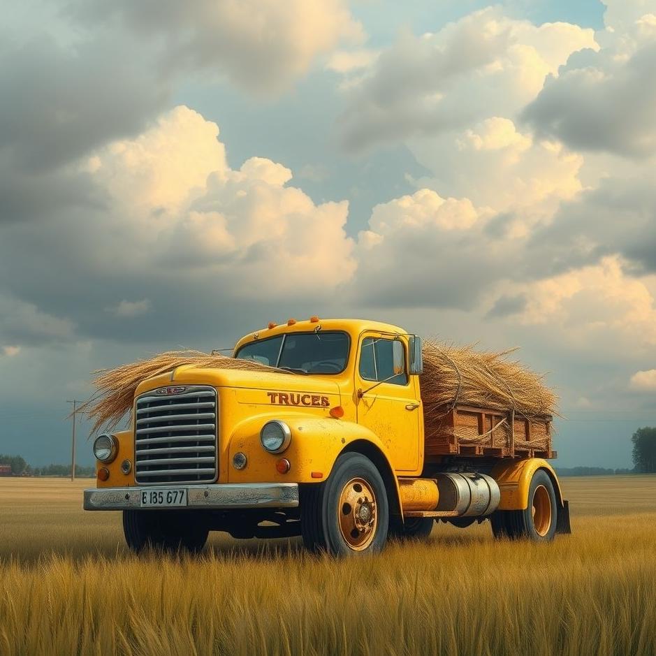 Dream : Barley with a truck in a dream