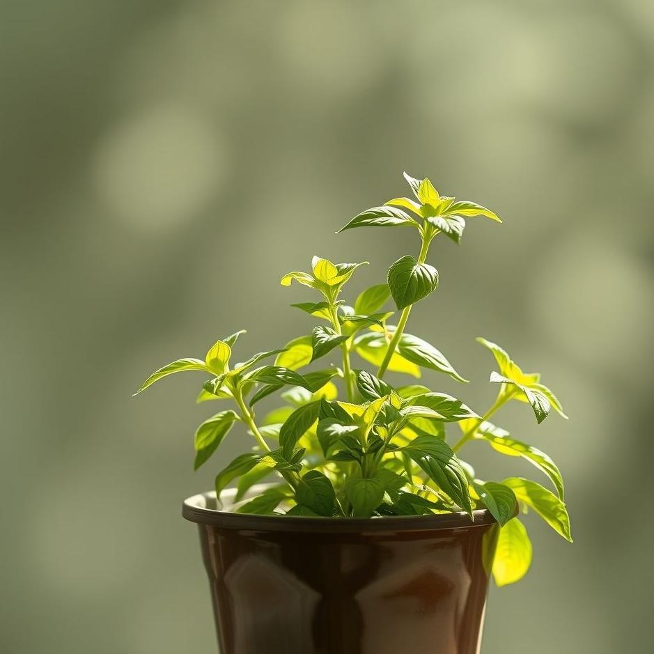 Dream : Basil flower in a pot in a dream