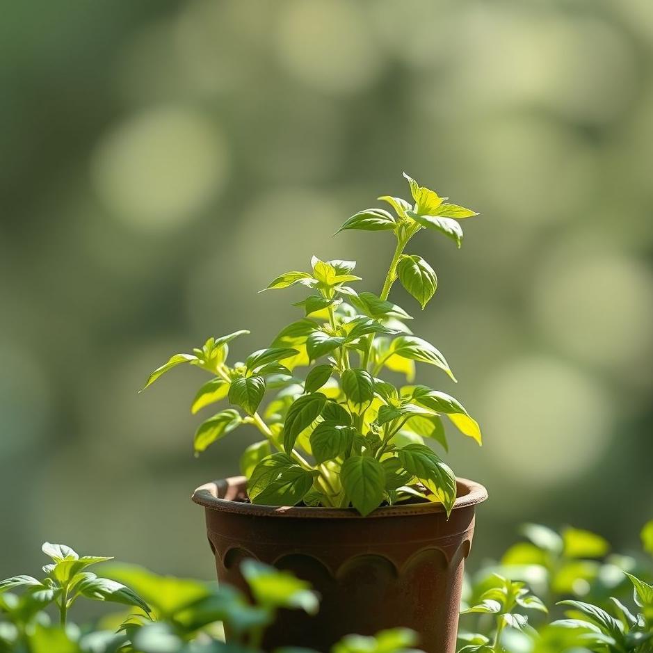 Dream : Basil planted in a pot in a dream
