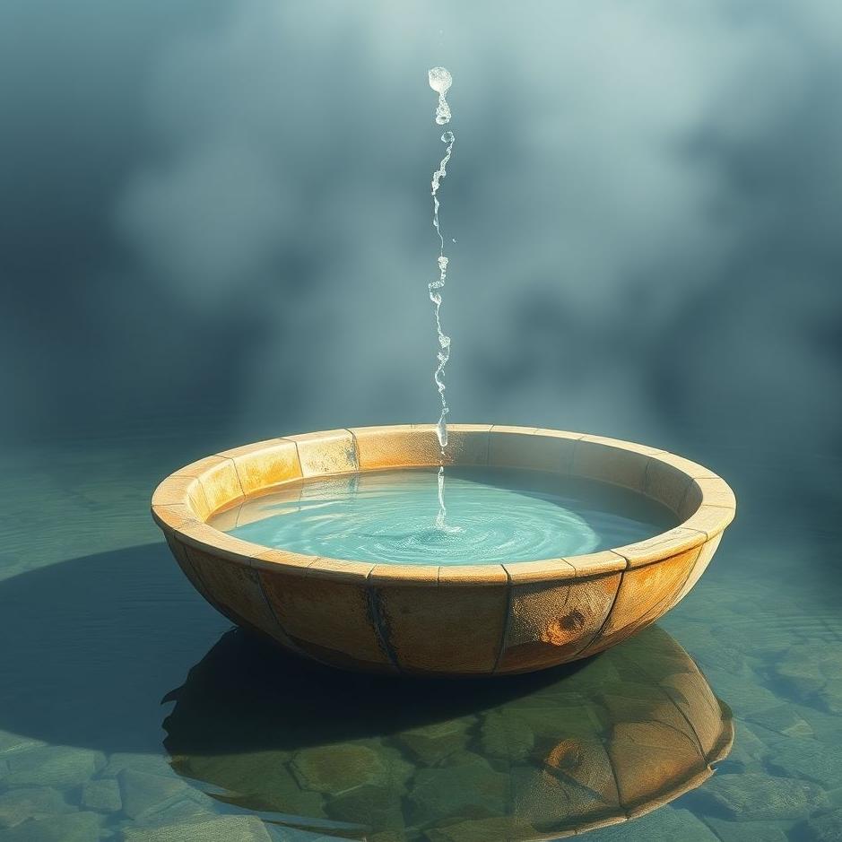 Dream : Basin full of water in a dream