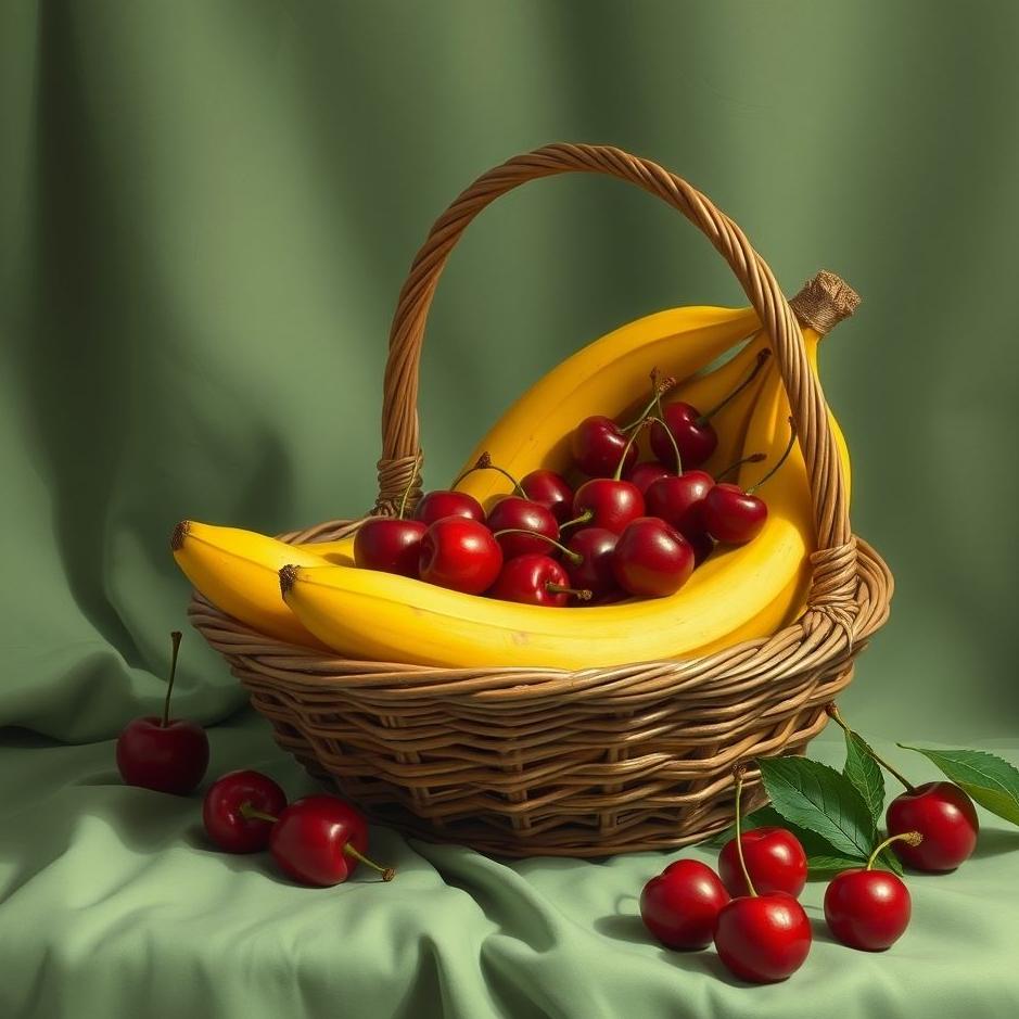 Dream : Basket full of cherries in a dream