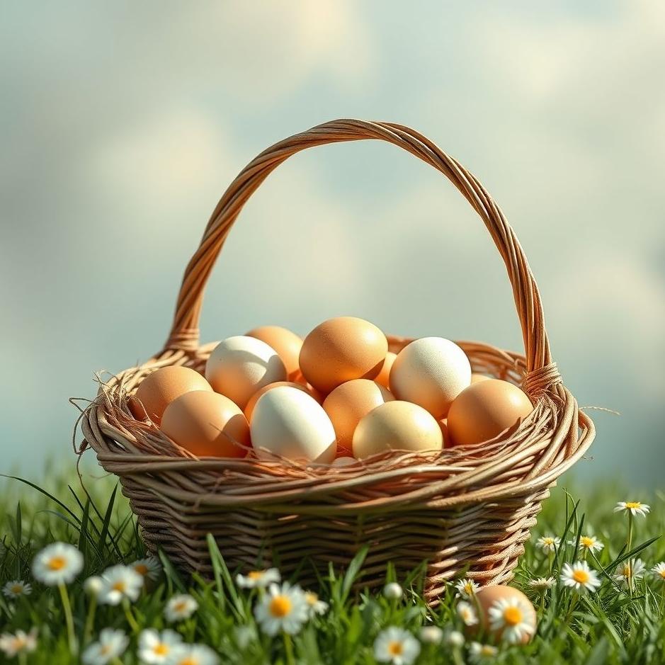Dream : Basket full of eggs in a dream