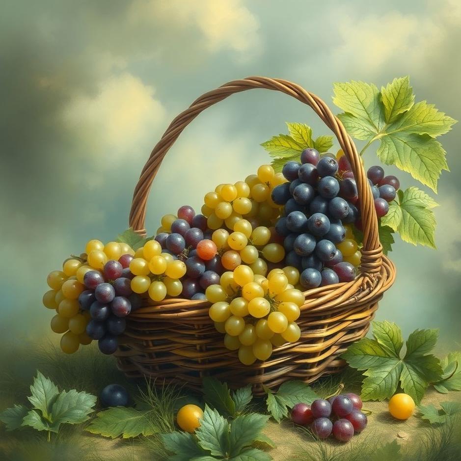 Dream : Basket full of grapes in a dream
