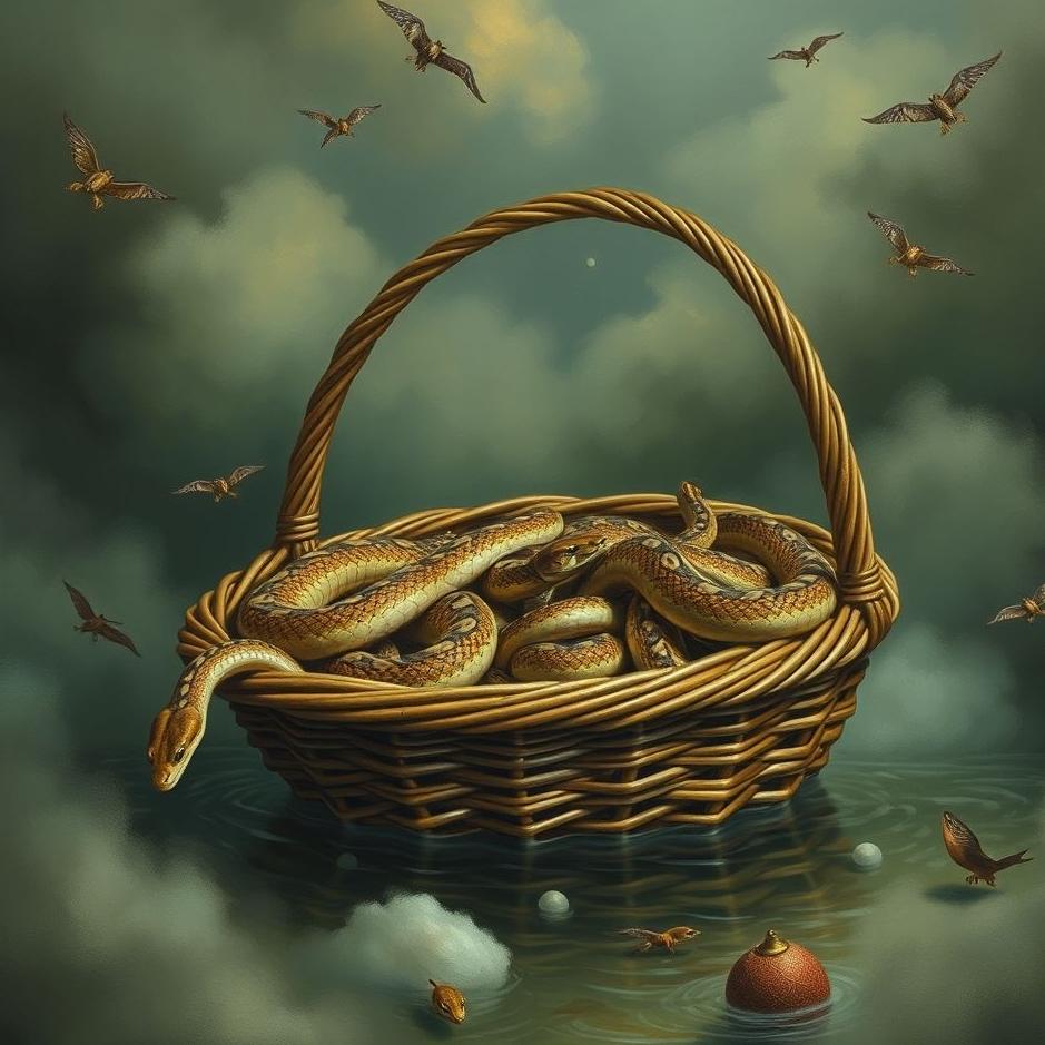 Dream : Basket full of snakes in a dream