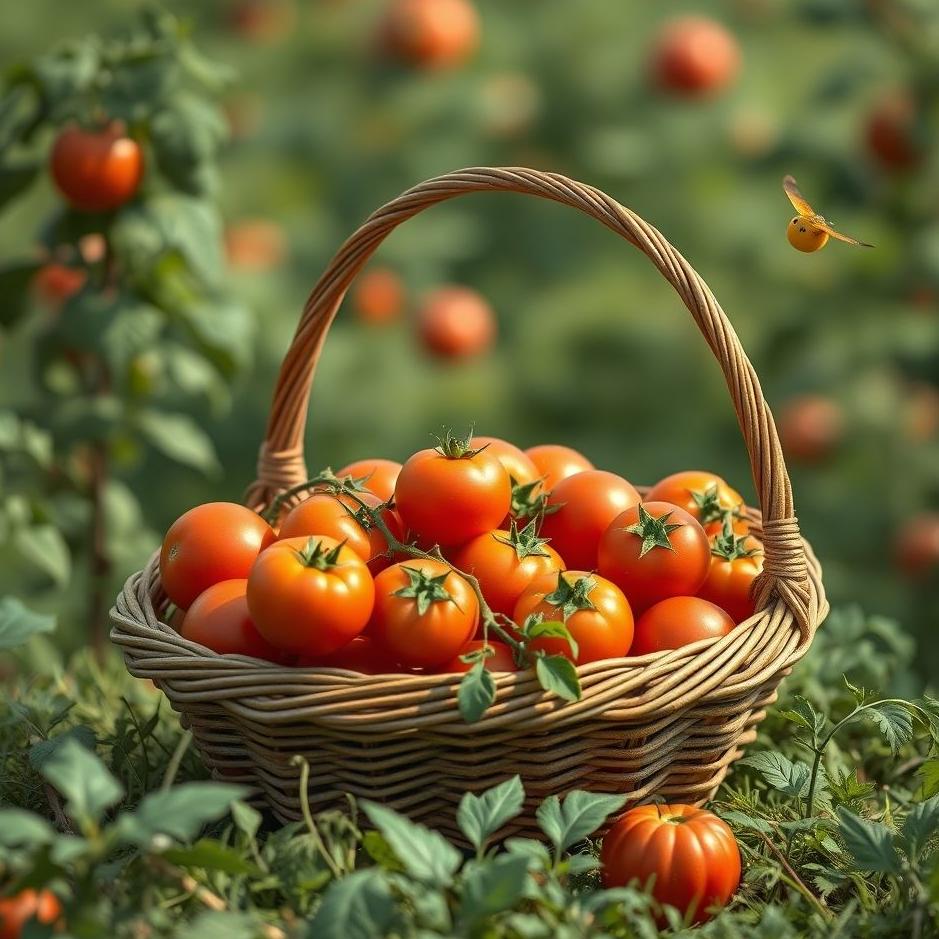 Dream : Basket full of tomatoes in a dream