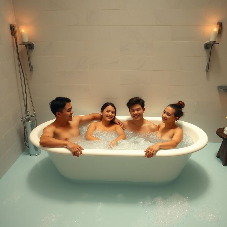 Dream : Bath with friends in the dream