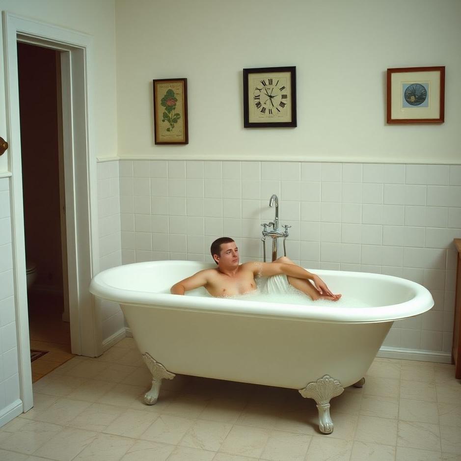 Dream : Bathing in another house