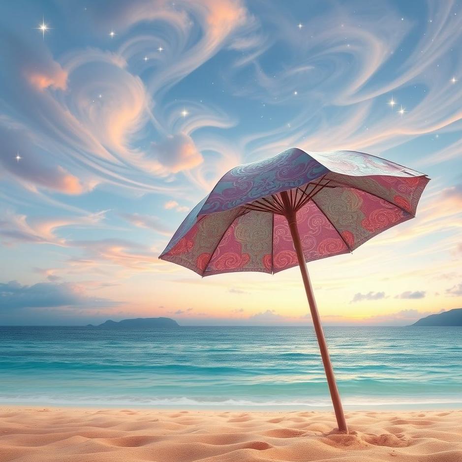 Dream : Beach umbrella in a dream