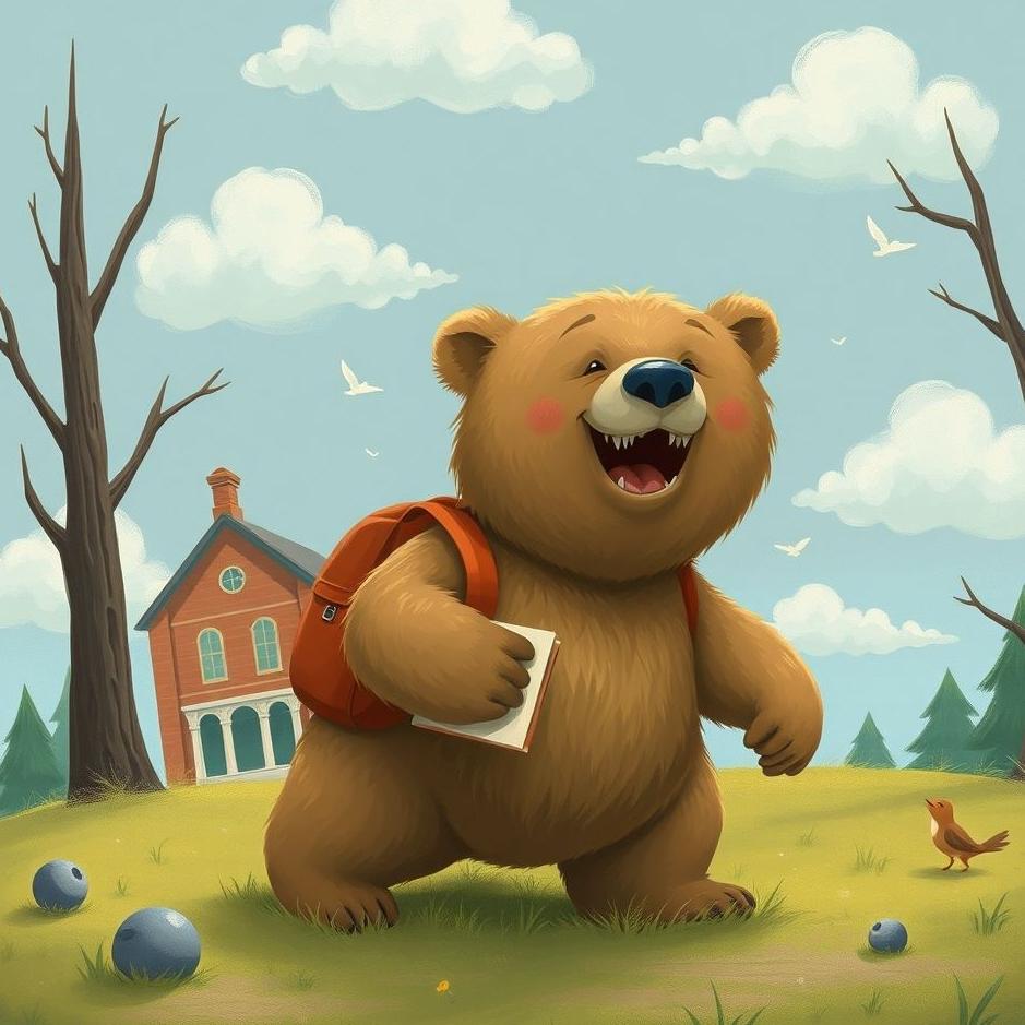 Dream : Bear at school in a dream