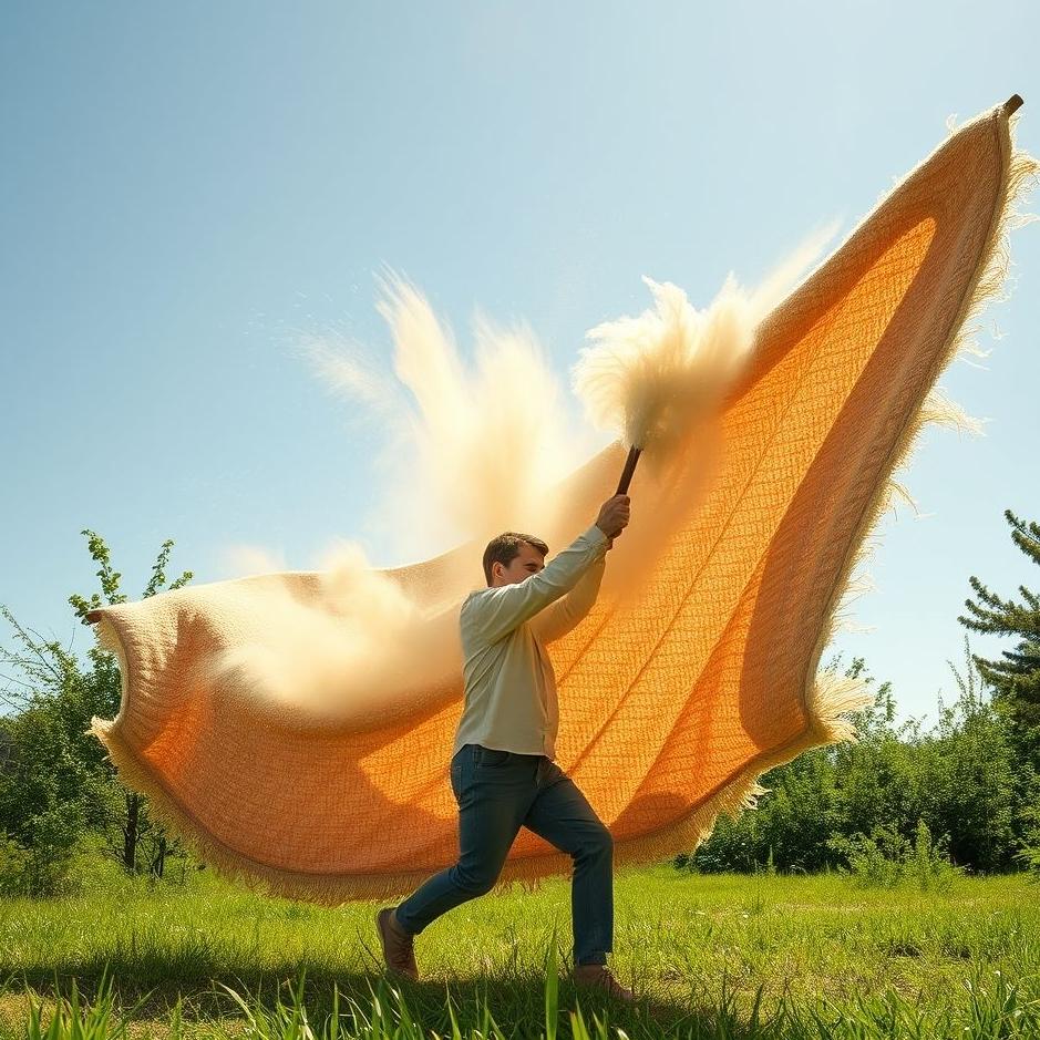 Dream : Beating a carpet in a dream