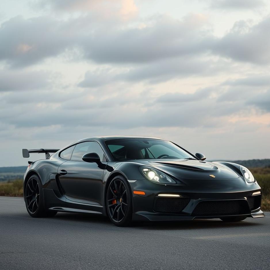 Dream : Beautiful black car in a dream