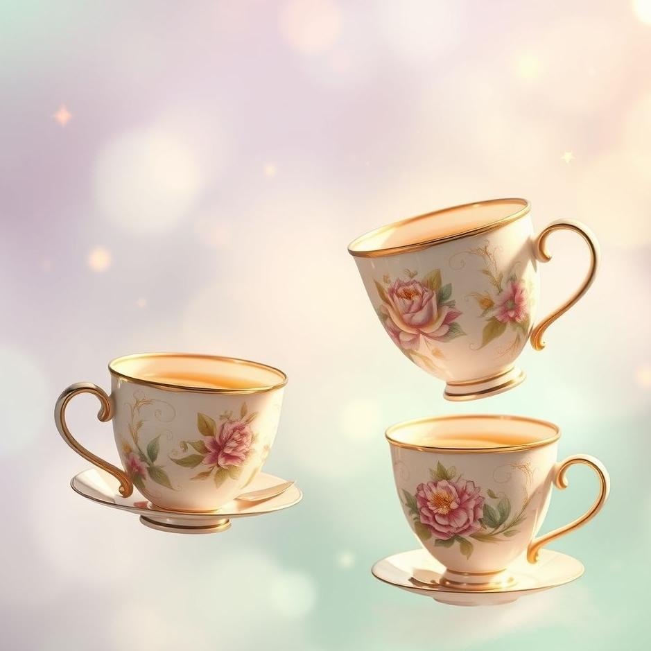 Dream : Beautiful coffee cups in a dream