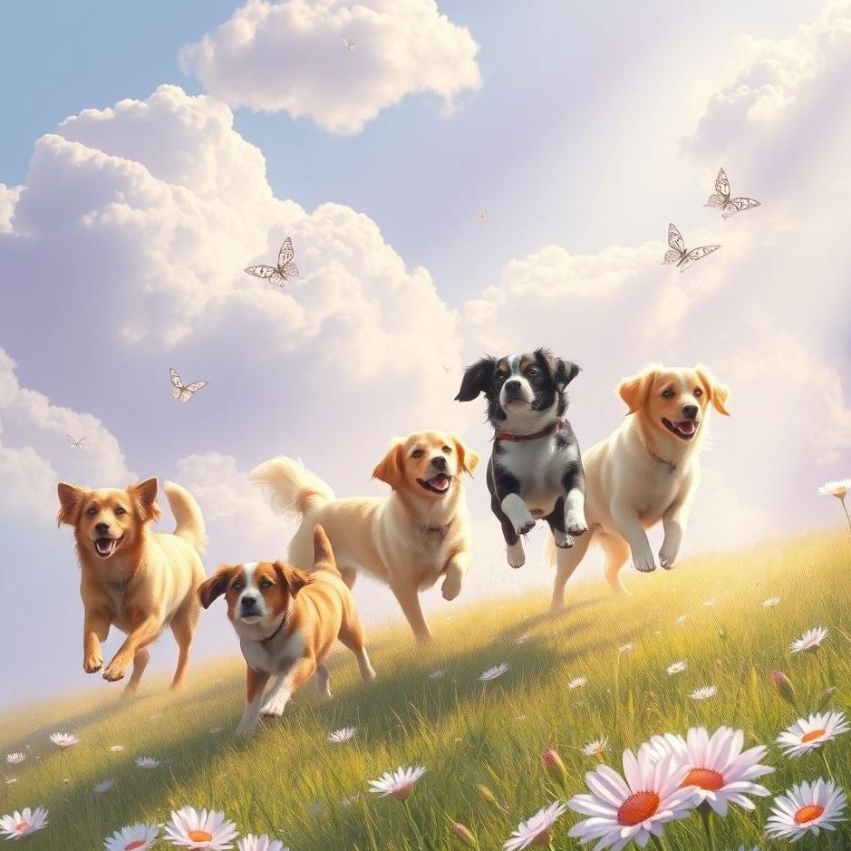 Dream : Beautiful dogs in a dream