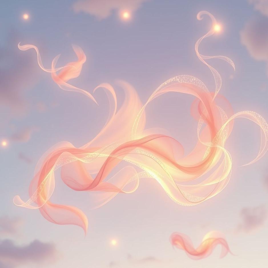 Dream : Beautiful shapes in the sky in a dream