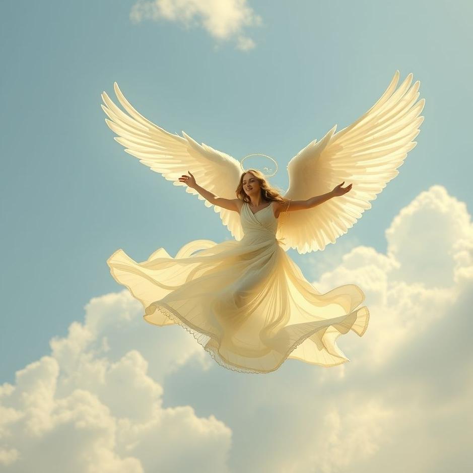 Dream : Becoming an angel and flying in a dream