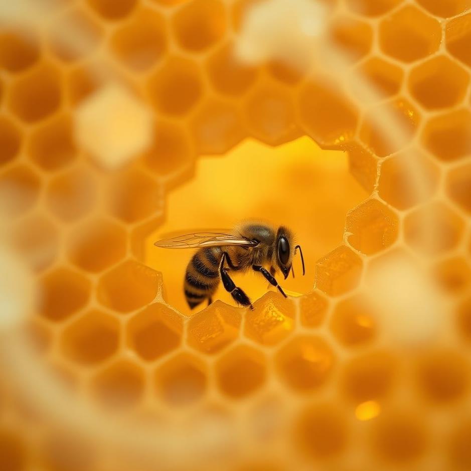 Dream : Bee in a honeycomb in a dream