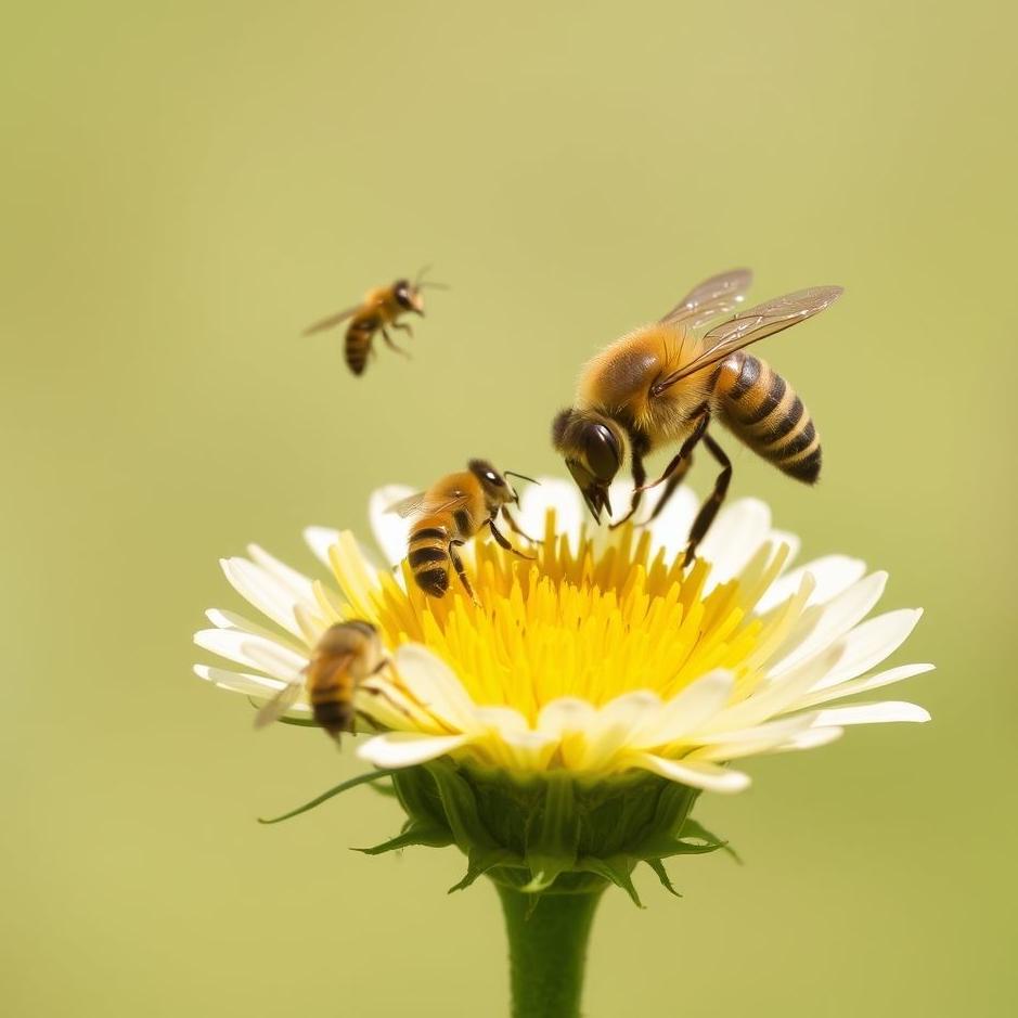 Dream : Bees landing on the head 
