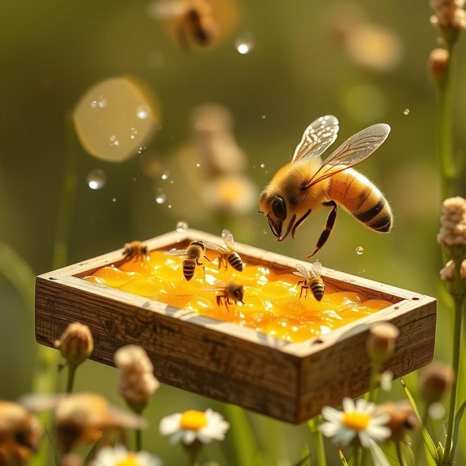 Dream : Bees making honey at home in a dream