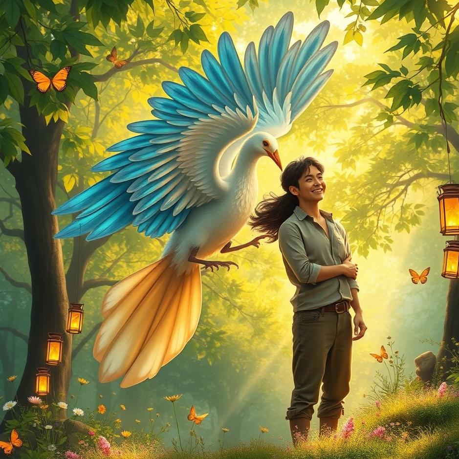 Dream : Being a bird with her husband in a dream