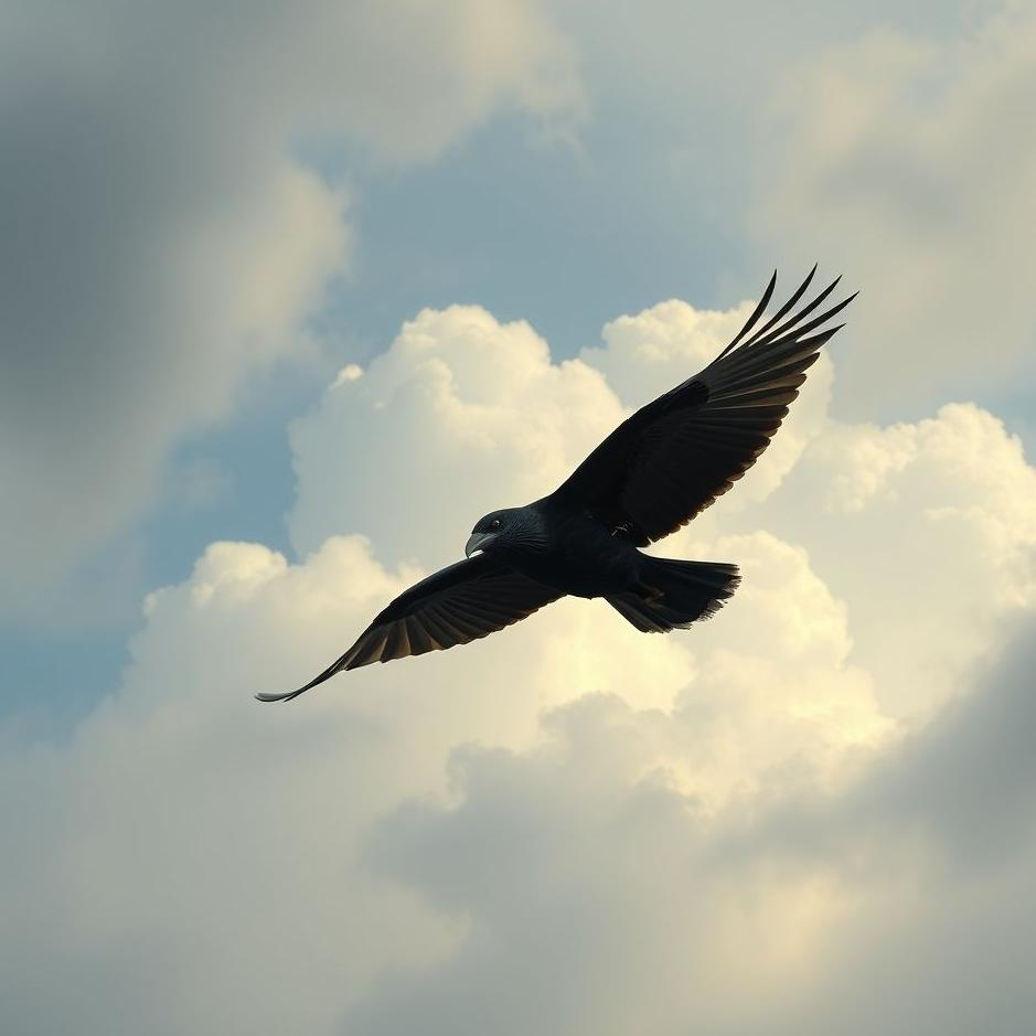 Dream : Being a crow and flying in a dream