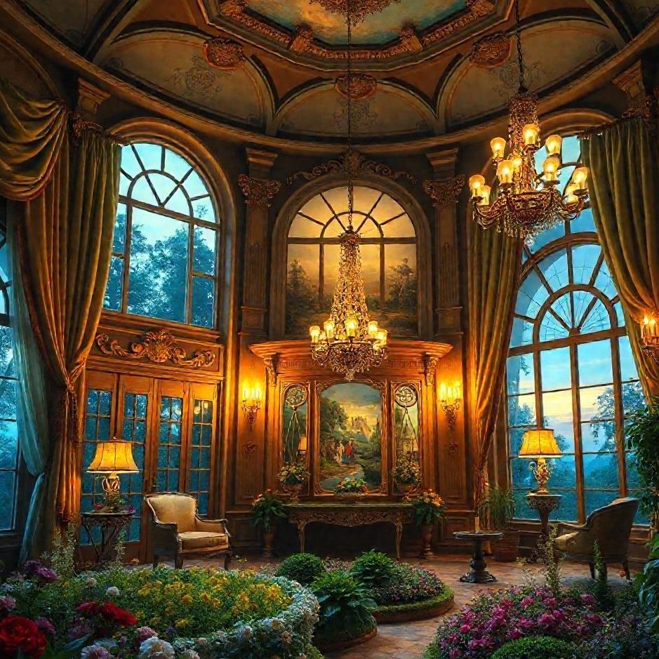 Dream : Being a guest in a beautiful house in a dream