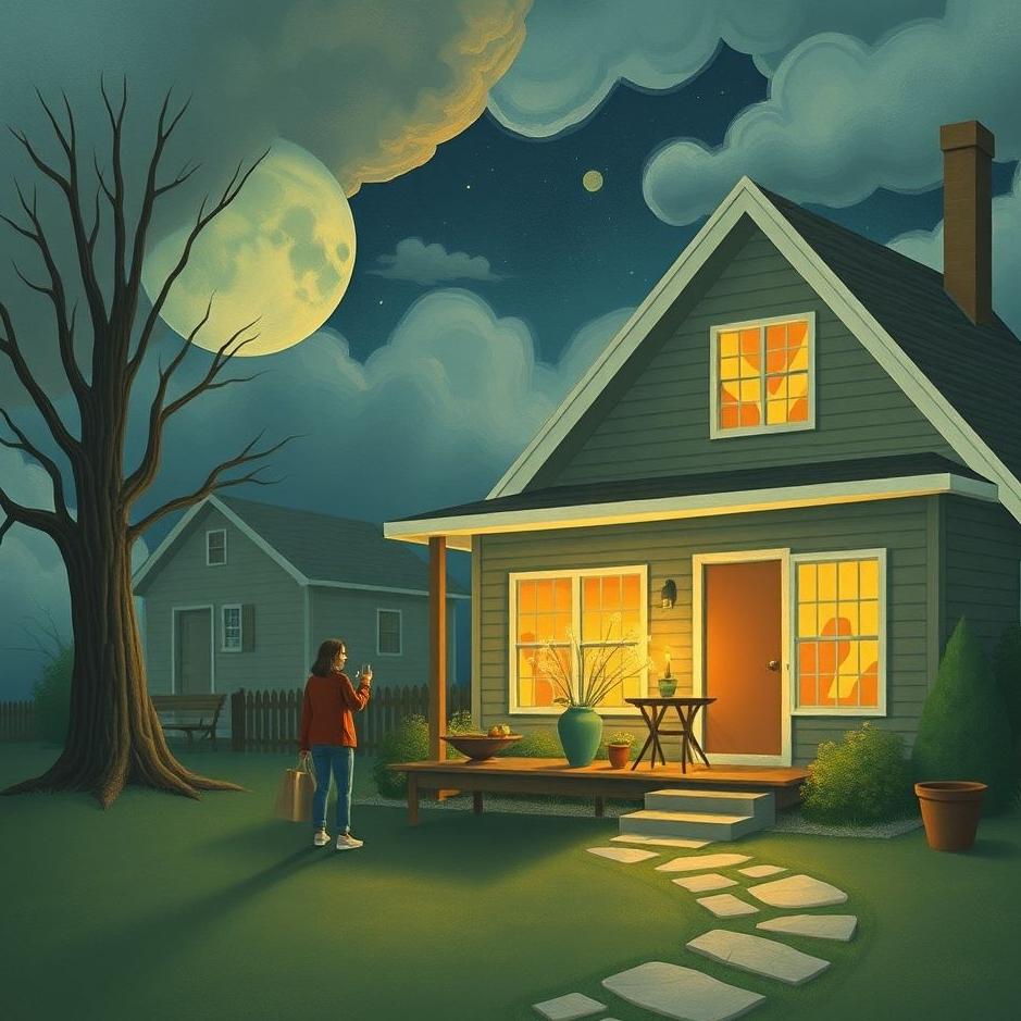 Dream : Being a guest of a neighbor in a dream