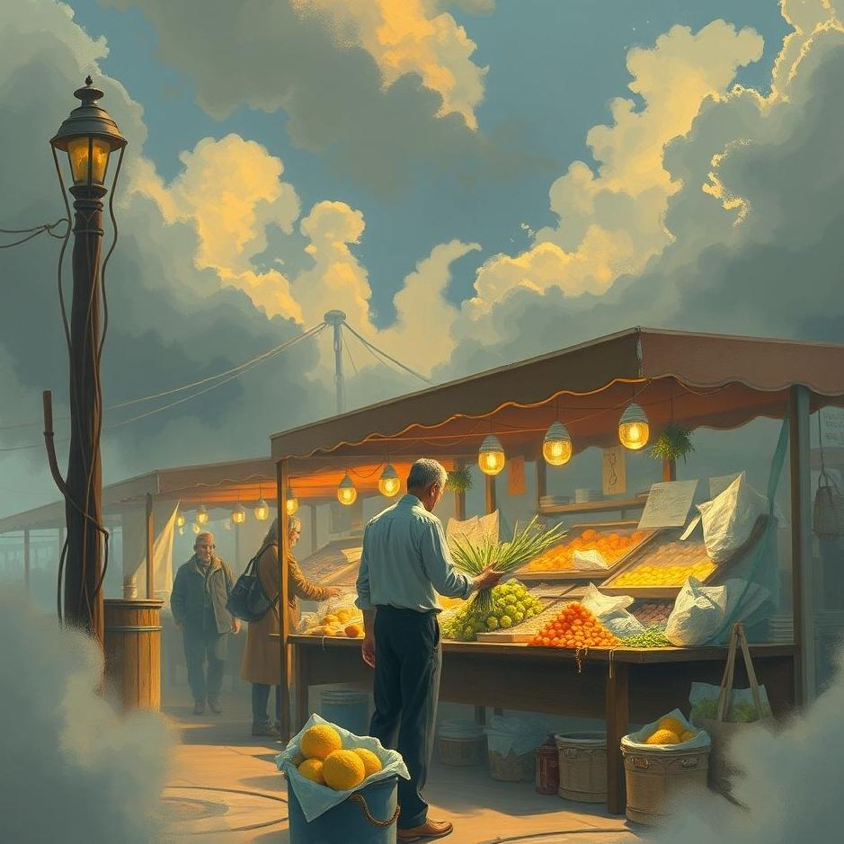 Dream : Being a market vendor in a dream