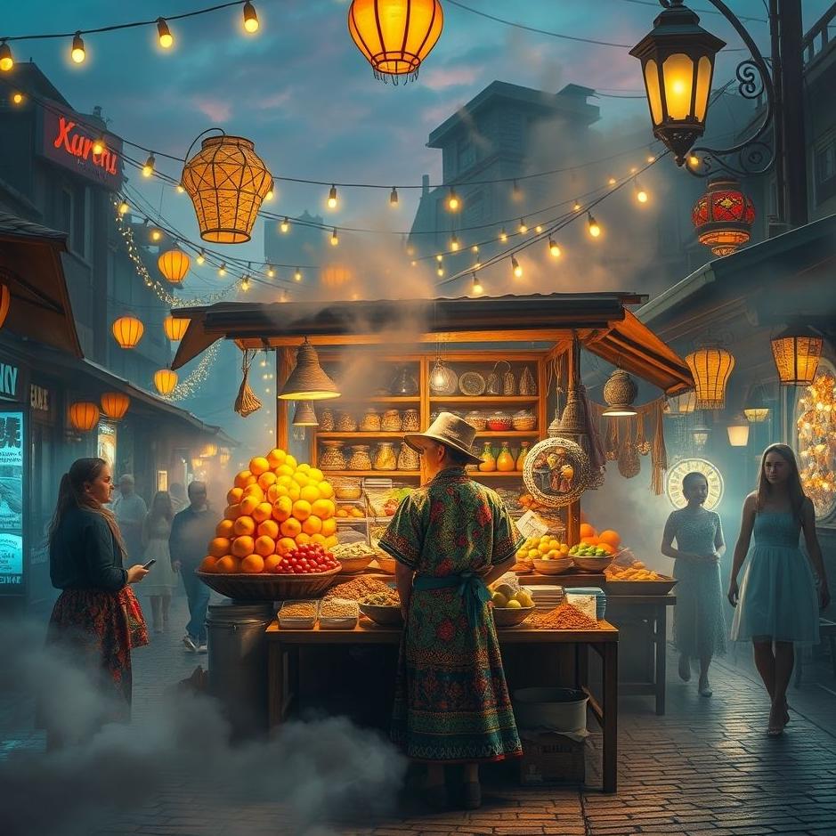 Dream : Being a street vendor in a dream
