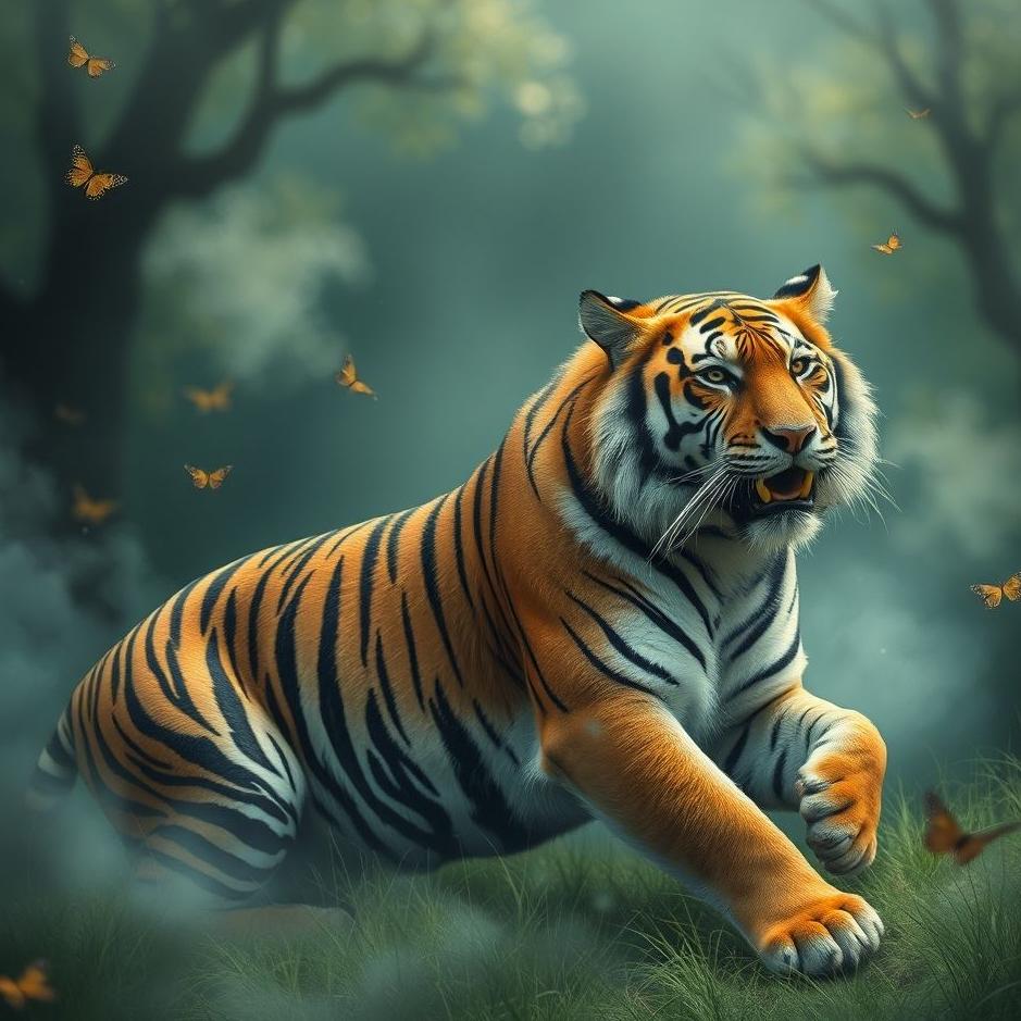 Dream : Being a tiger in a dream