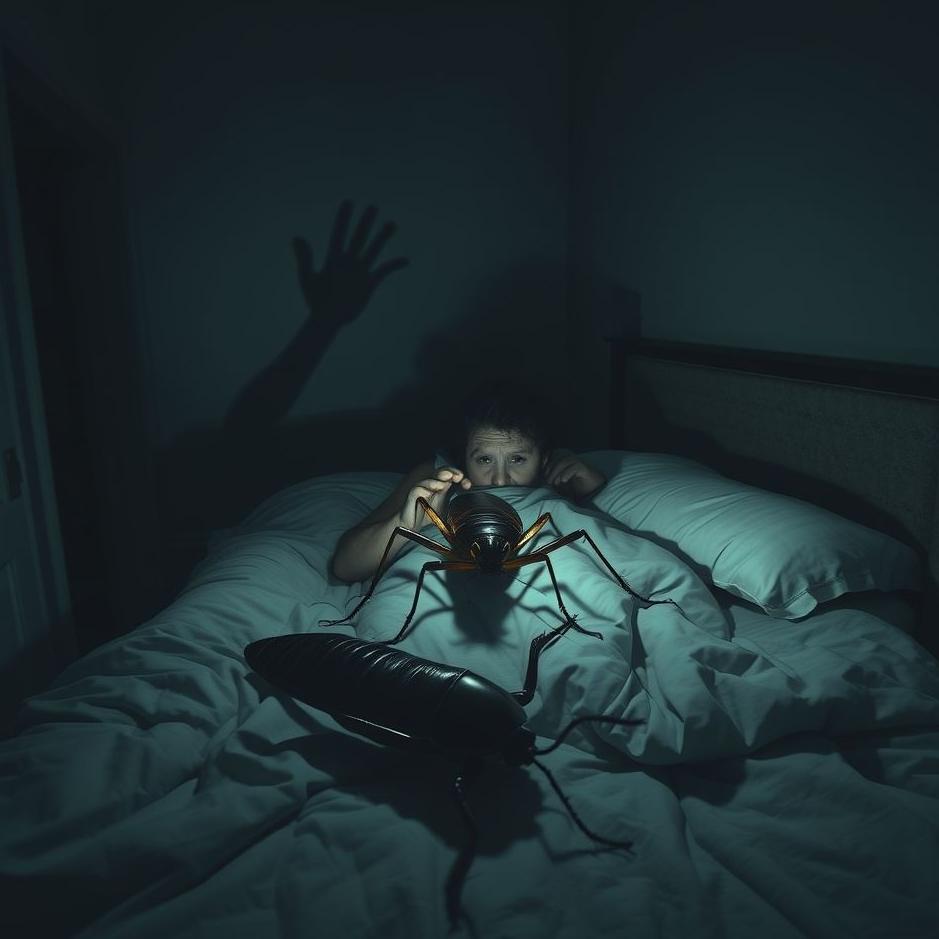 Dream : Being afraid of a cockroach in a dream