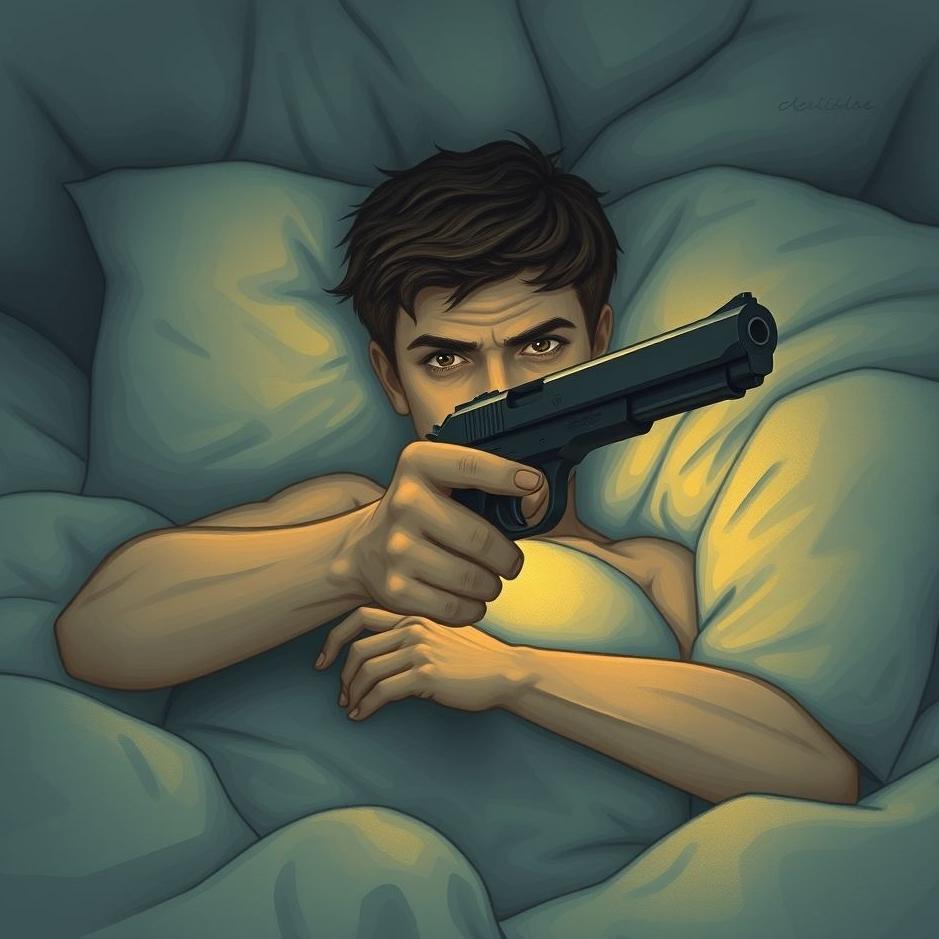 Dream : Being afraid of a gun in a dream