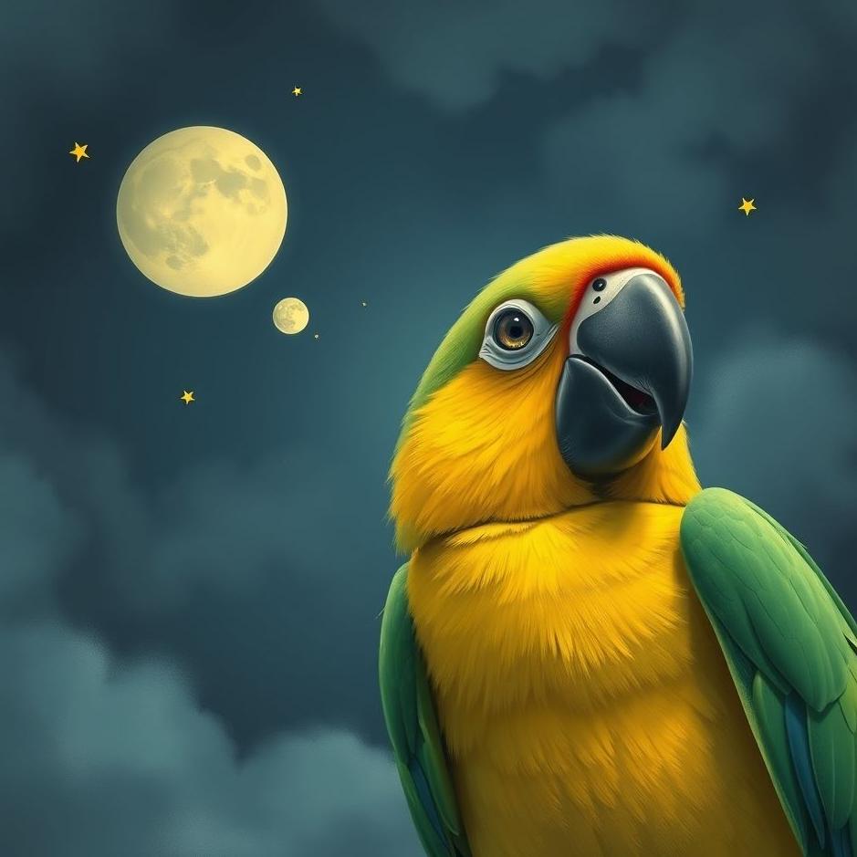 Dream : Being afraid of a parrot in a dream