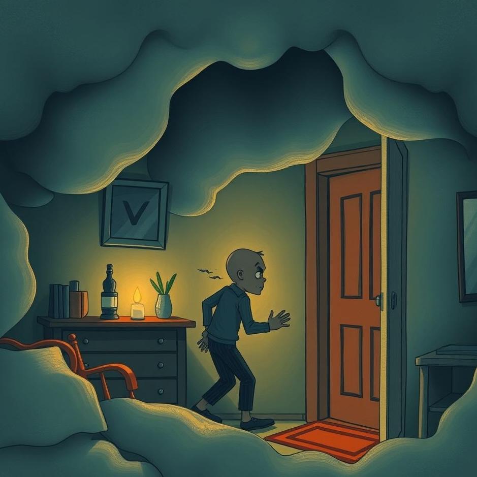 Dream : Being afraid of a thief entering the house in a dream