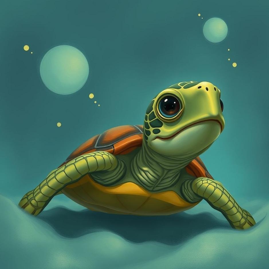 Dream : Being afraid of a turtle in a dream