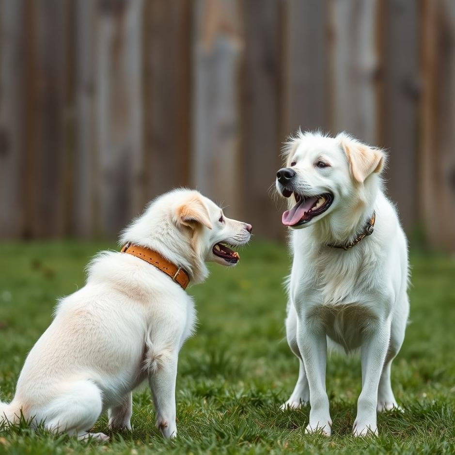 Dream : Being afraid of a white dog 