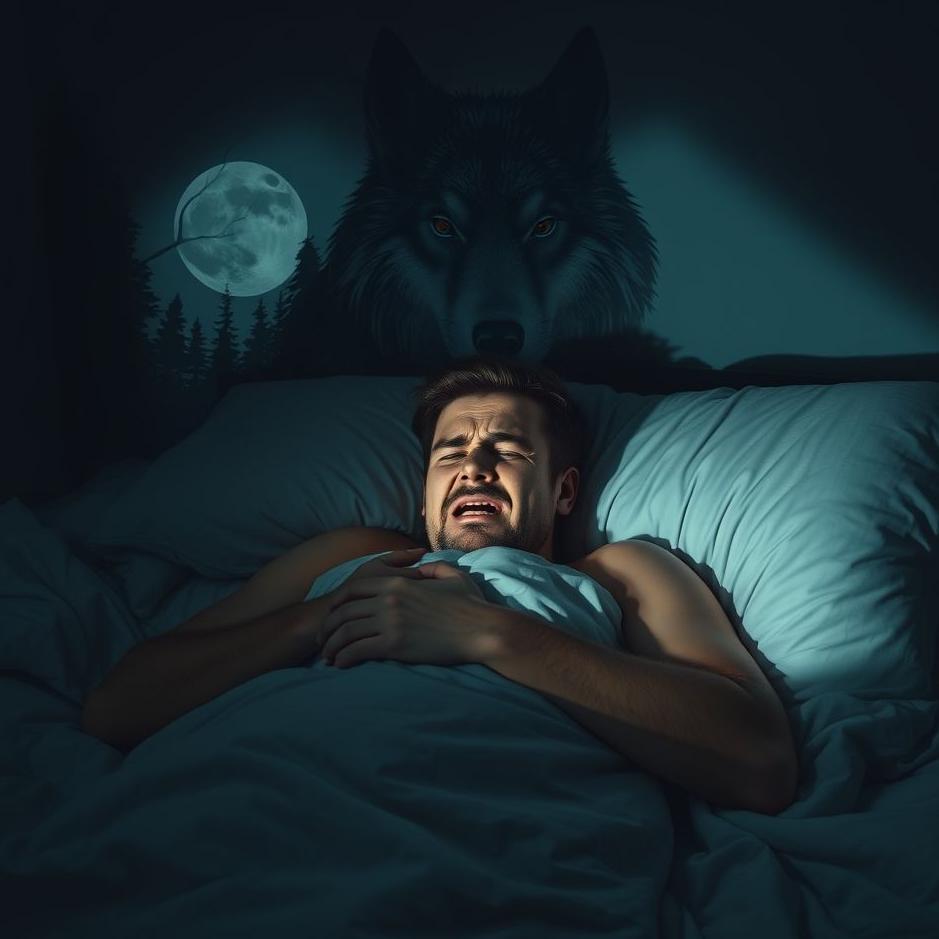 Dream : Being afraid of a wolf in a dream