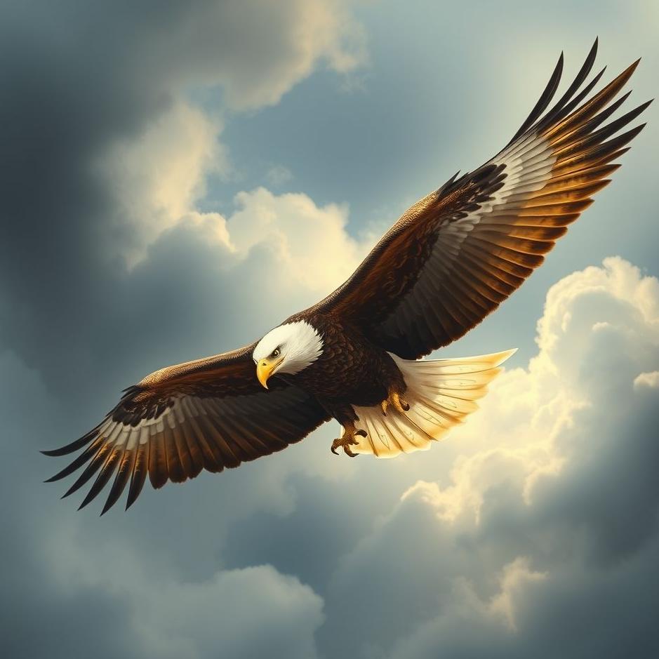Dream : Being afraid of an eagle in a dream