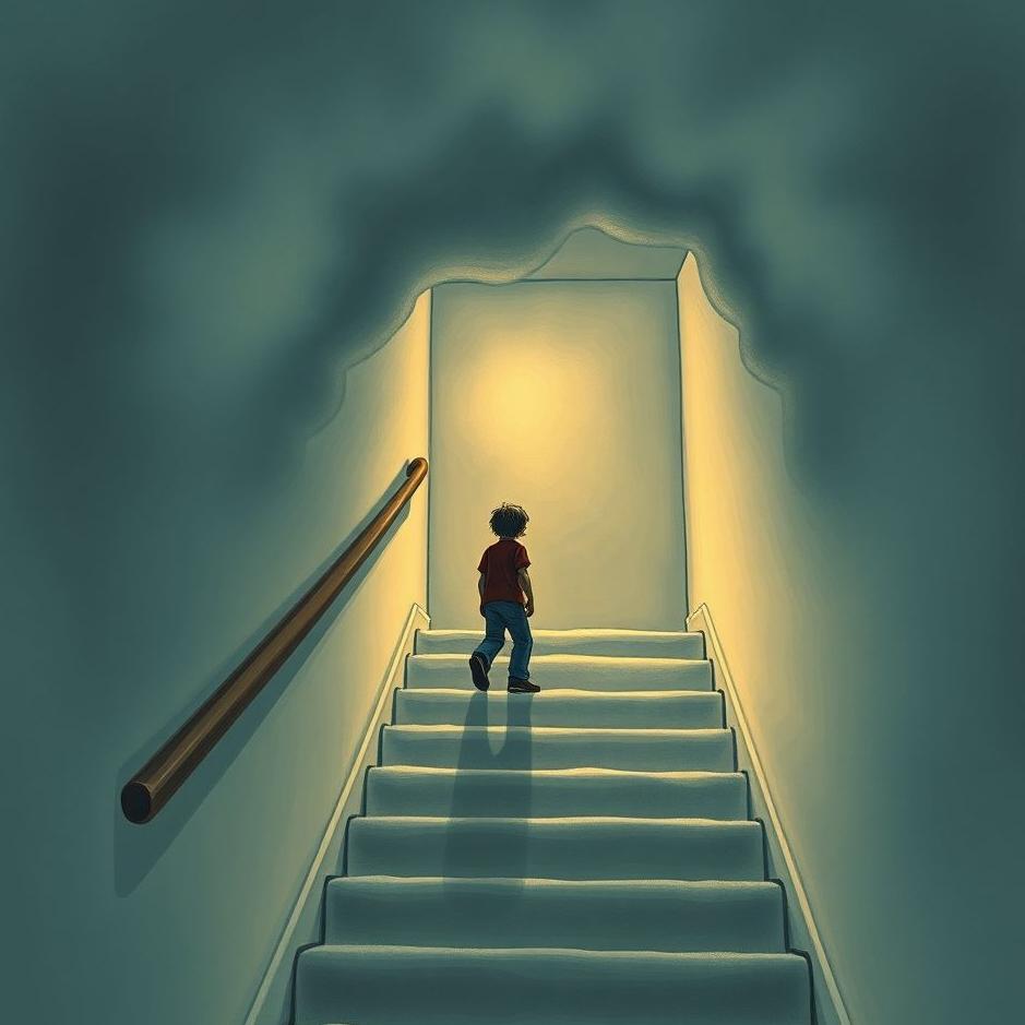 Dream : Being afraid of going down the stairs in a dream