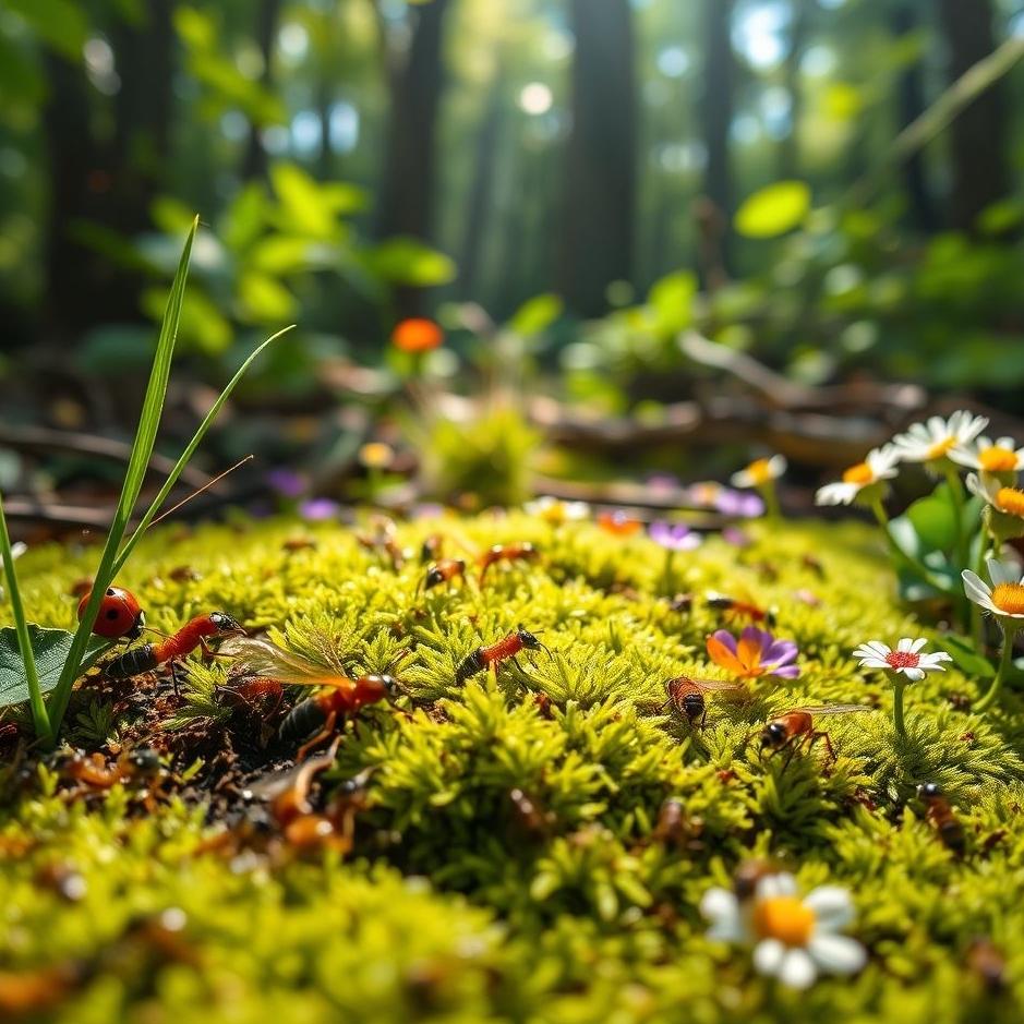 Dream : Being among insects 