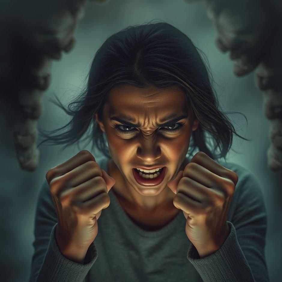 Dream : Being angry with her husband in a dream