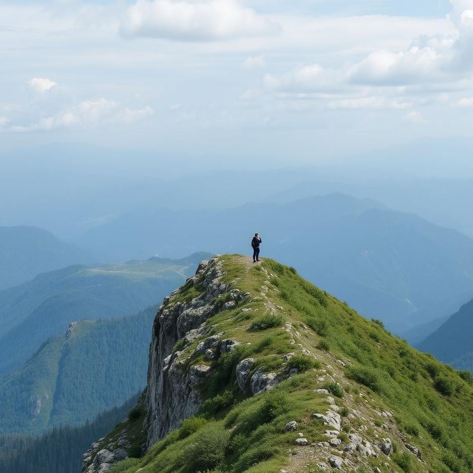 Dream : Being at the top of a mountain 