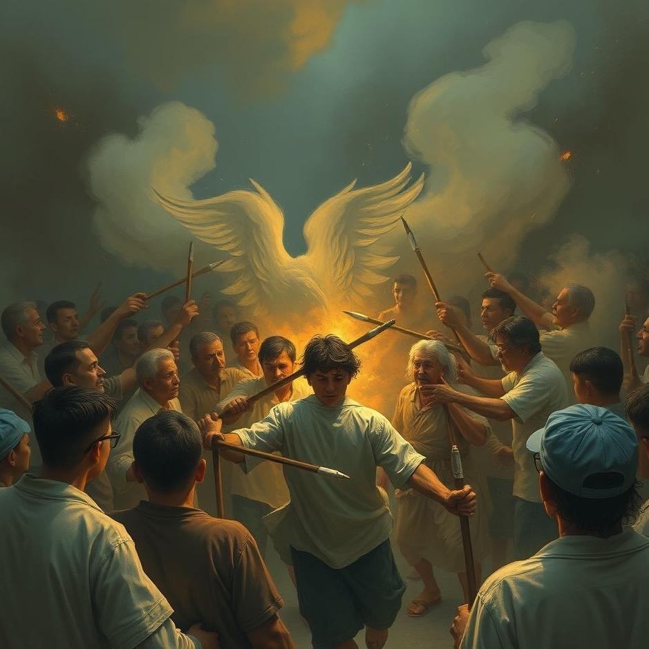 Dream : Being beaten by a crowd in a dream