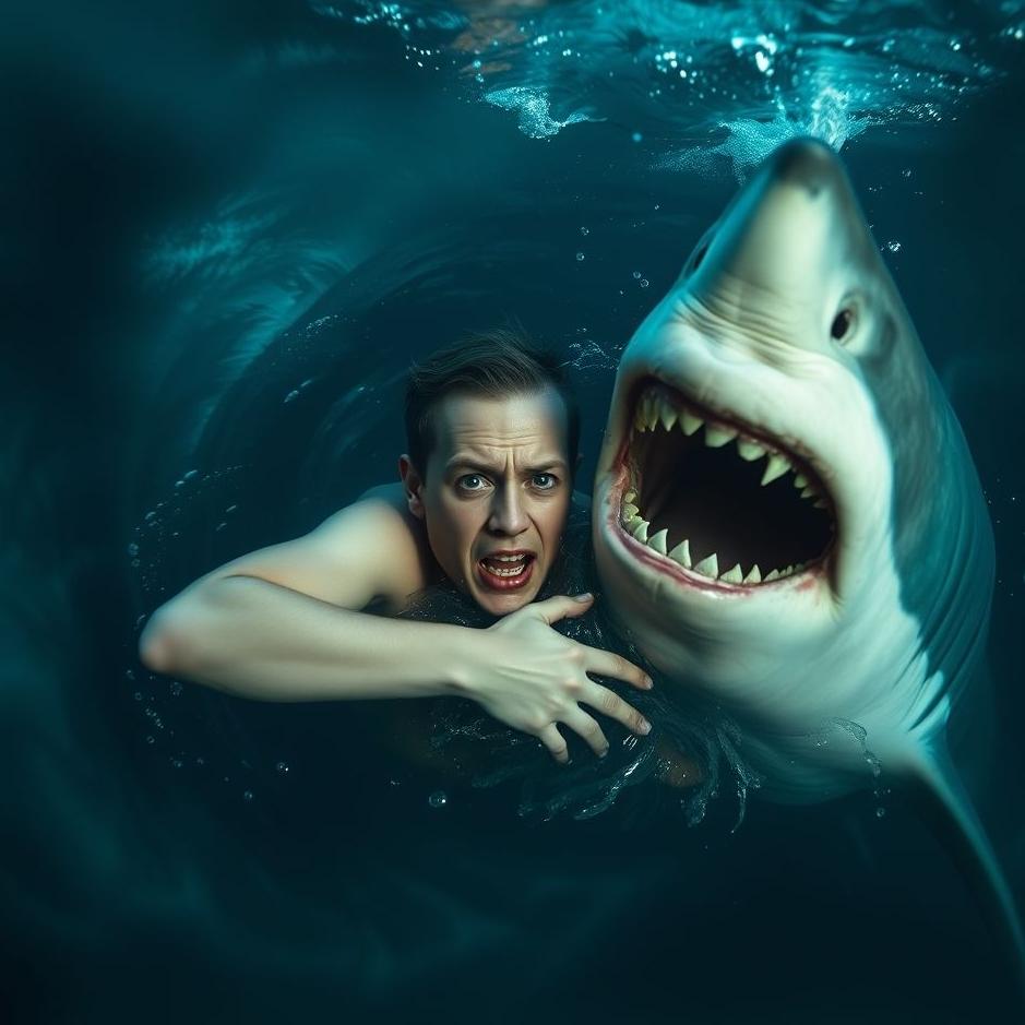 Dream : Being bitten by a shark in a dream