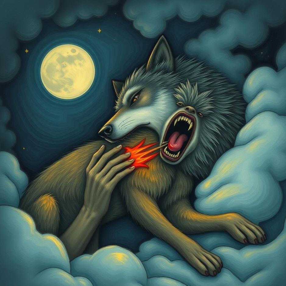 Dream : Being bitten by a wolf in a dream