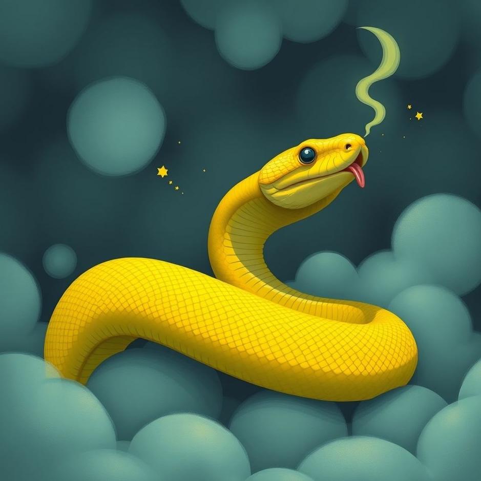Dream : Being bitten by a yellow snake in a dream